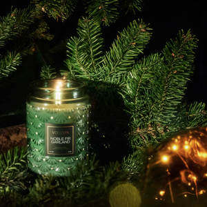CANDLE - Voluspa Noble Fir Garland 18oz - Pleasant Beach Living