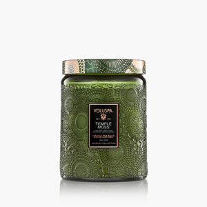 CANDLE- VOLUSPA-Temple Moss Large Jar- 18 OZ. - Pleasant Beach Living