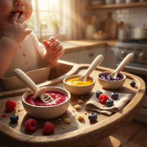 BABY- Ali+Oli (3-pc) Multi Stage Spoon Set for Baby (Coco) 6m+