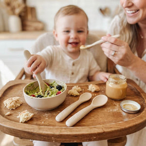 BABY- Ali+Oli (3-pc) Multi Stage Spoon Set for Baby (Coco) 6m+