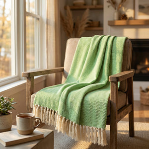 Premium Turkish Herringbone Throw Blanket