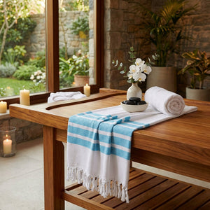 Premium Turkish Herringbone Pattern Towel