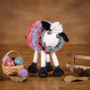 Hand-felted wool sheep decor from DECOR-Tank Top Tracey by Pachamama Ltd, designed for charming home decoration.