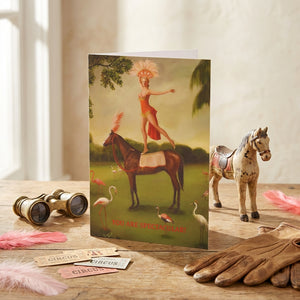 Spectacular horse greeting card by Hester & Cook featuring detailed horse illustration on high-quality stationery.