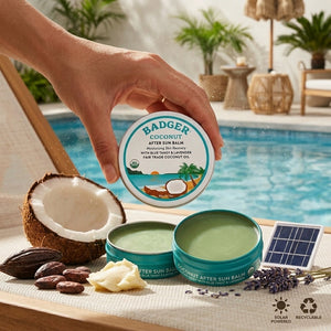 BATH- BEAUTY- SUN- Badger Coconut After Sun Balm, Soothing Sunburn Relief