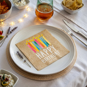 DINING- NAPKINS- Happy Birthday Paper Napkins