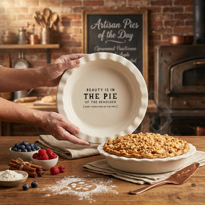 Round CCOI kitchen pie dish for baking, with a ceramic finish, perfect for desserts and savory pies in cooking and baking.