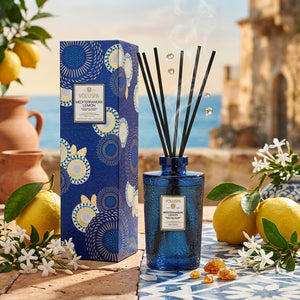 DIFFUSER- VOLUSPA-Mediterranean Lemon- 500mL REED DIFFUSER Set