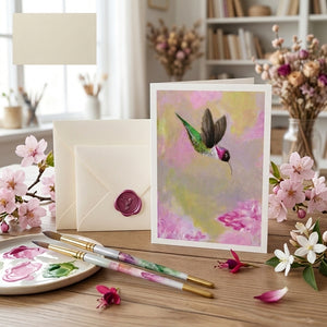 GREETING CARD- Kathy Levine- The Hummingbird