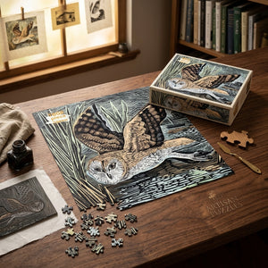 PUZZLE- Jigsaw Puzzle, Marsh Owl