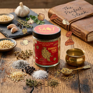 KITCHEN- FOOD- SAN JUAN ISLAND, Burger and Steak Seasoning Blend