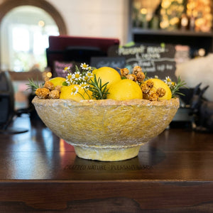 BOWL-Decorative Paper Mache Bowl, 3 Colors