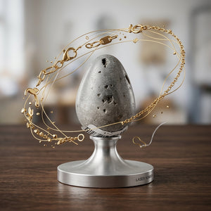 DECOR-Carved Stone/Marble Egg, 4 Styles
