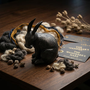 DECOR-Resin Rabbit, Cast Iron Finish, 3 Styles