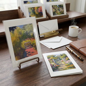 GREETING CARD -Fatima Young- Lets Visit On The Bench