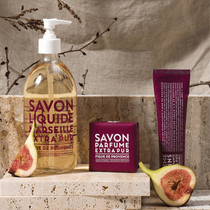 SOAP-BATH-SAVON LIQUID MARSEILLE- Liquid Soap Fig of Provence 10 fl oz Plastic Bottle - Pleasant Beach Living